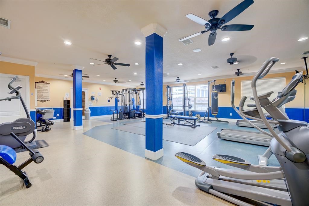 1711 Old Spanish Trail, Unit 110 Houston, TX 77054 - Photo 27 of 31 a view of a room with gym equipment