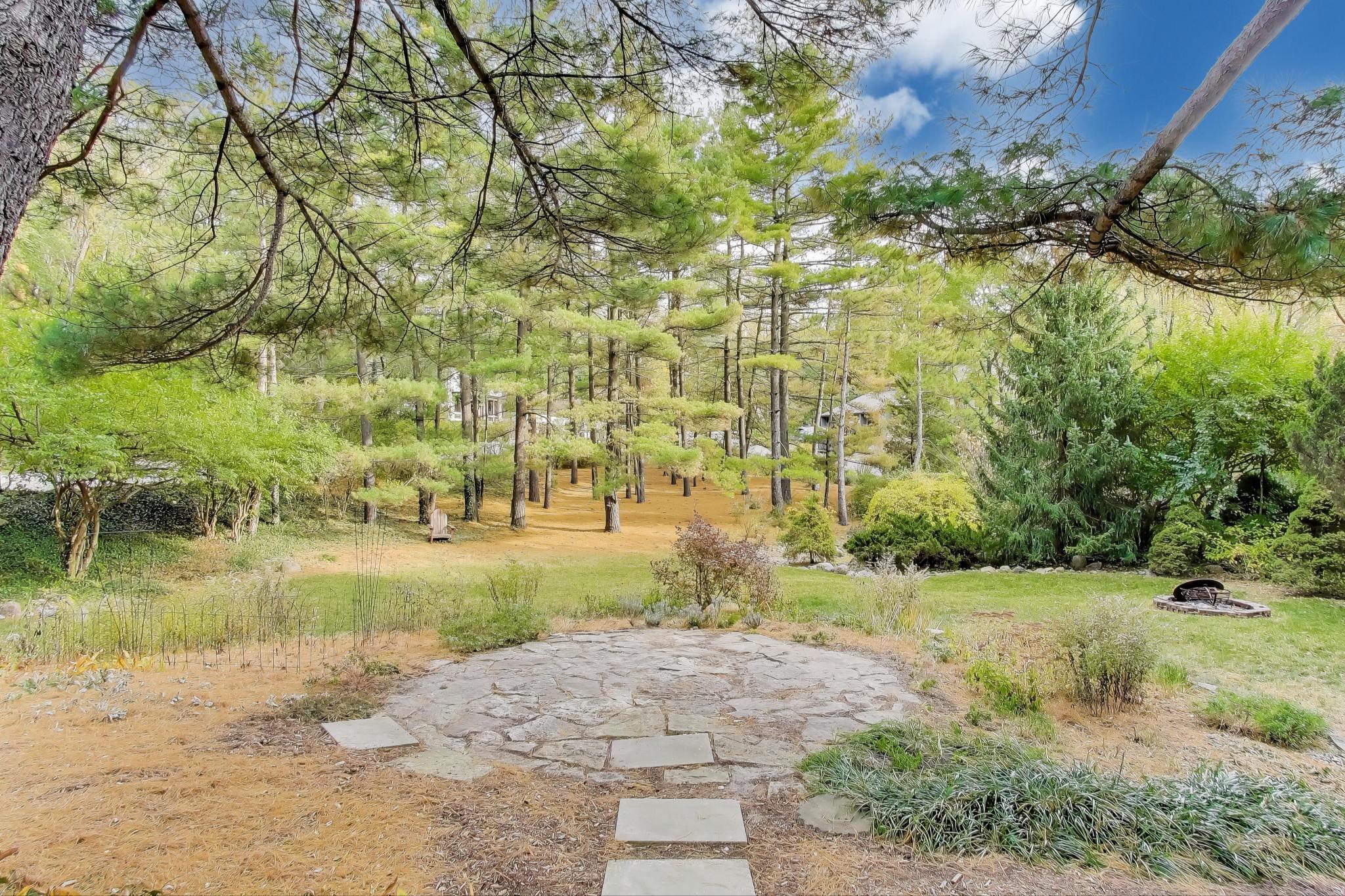 49 Aspen Road Ogden Dunes, IN 46368 - Photo 34 of 42 a view of a lake with a big yard and large trees