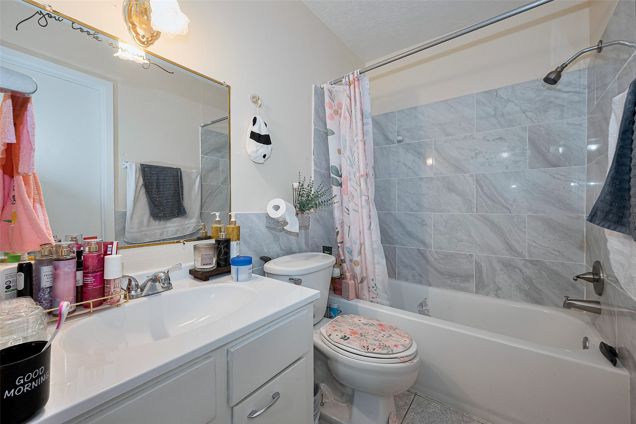 12223 Sharpview Drive Houston, TX 77072 - Photo 30 of 41 a bathroom with a sink toilet and shower