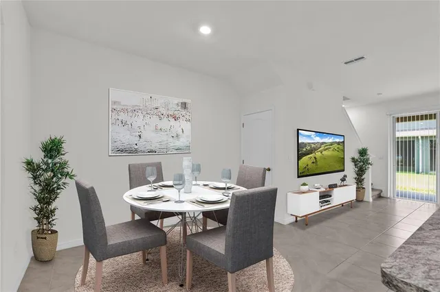 a view of an empty room