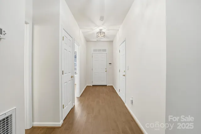 a view of a hallway with a hallway