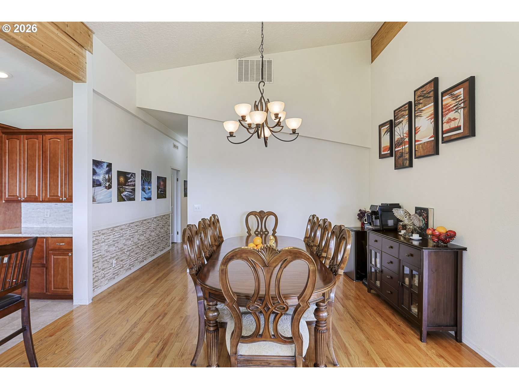 33411 Blaha Road Warren, OR 97053 - Photo 10 of 48 a view of a dining room with furniture and wooden floor