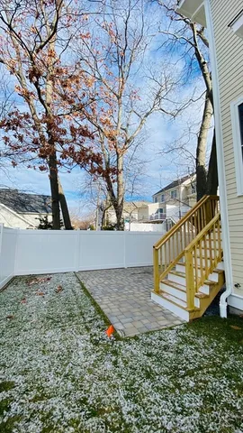 a view of outdoor space and deck