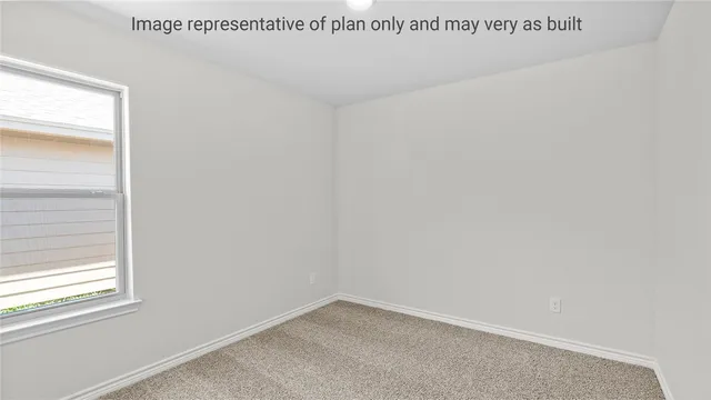 a view of a small space with window