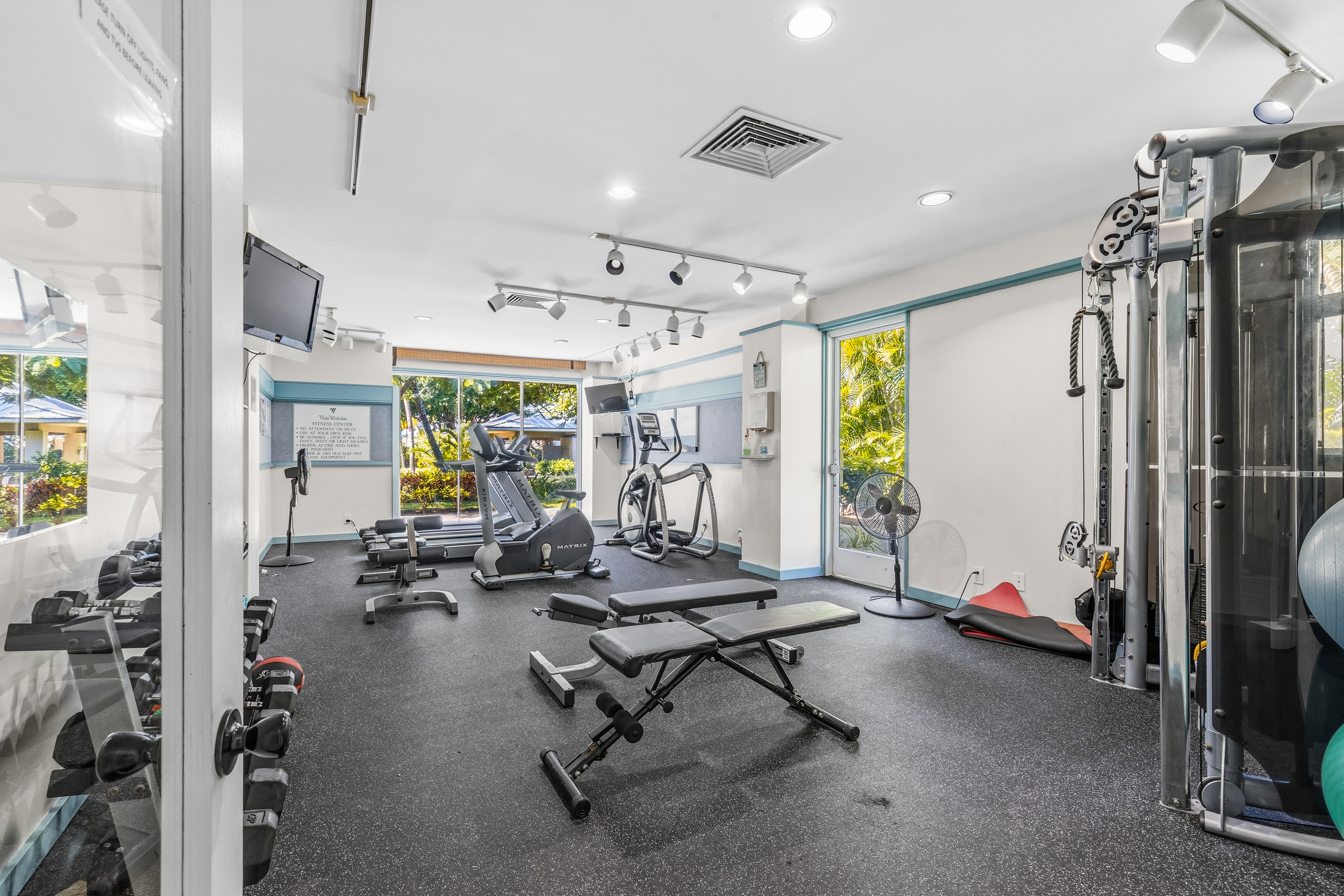 69-1010 Keana Place, Unit B101 Waikoloa, HI 96738 - Photo 24 of 30 a view of a room with gym equipment