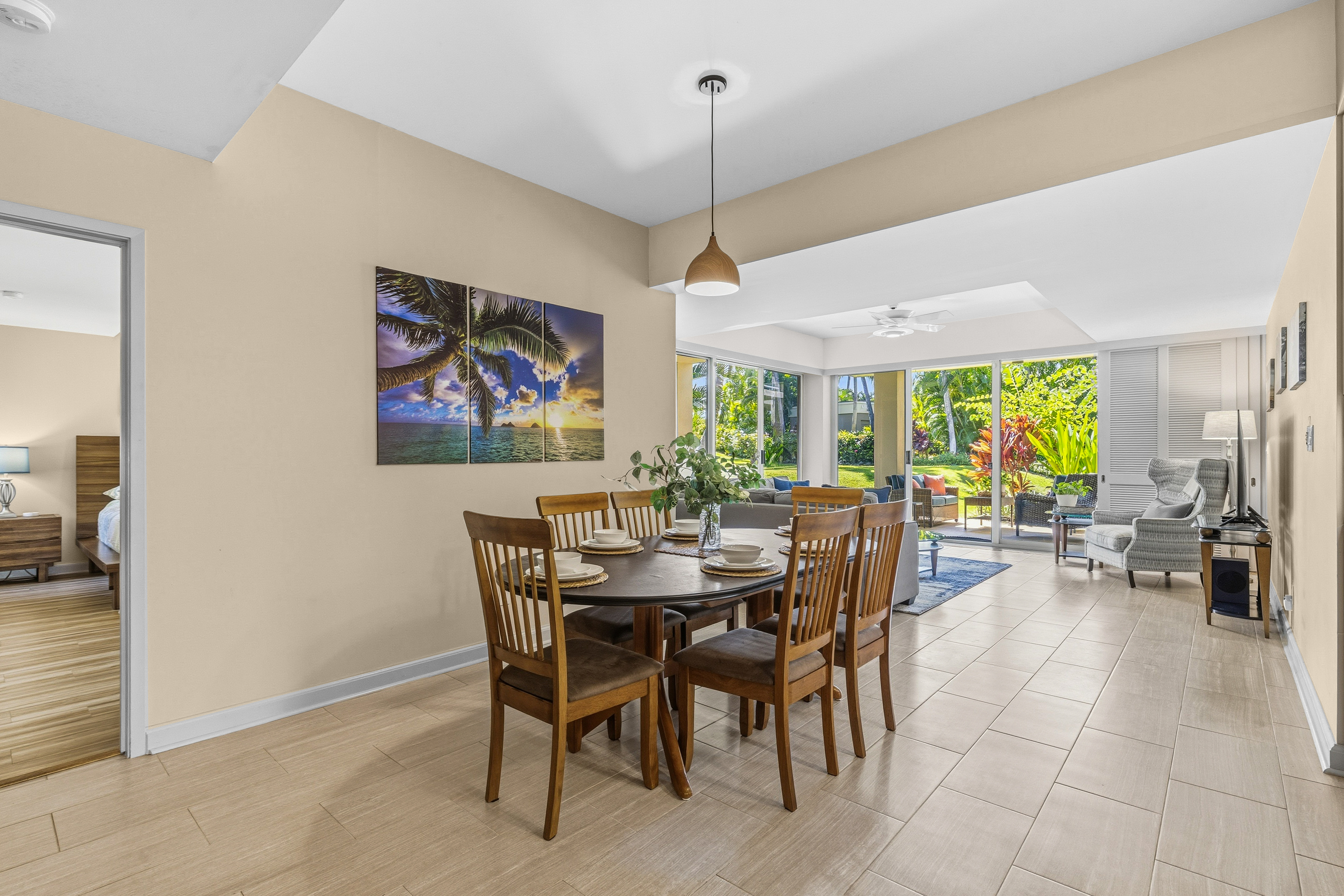 69-1010 Keana Place, Unit B101 Waikoloa, HI 96738 - Photo 6 of 30 a view of a dining room with furniture window and outside view