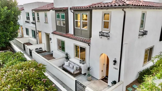 a view of balcony with furniture