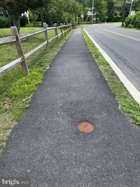181 Cranbury Road Princeton Junction, NJ 08550 - Photo 35 of 39 Sidewalk to walk safely to Princeton Jct train