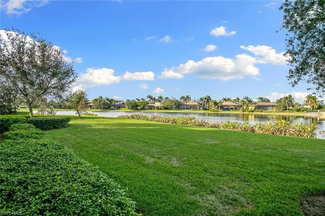a view of an outdoor space and a yard
