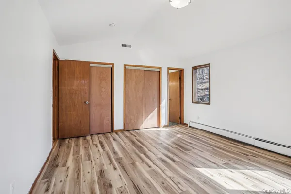 wooden floor in a room
