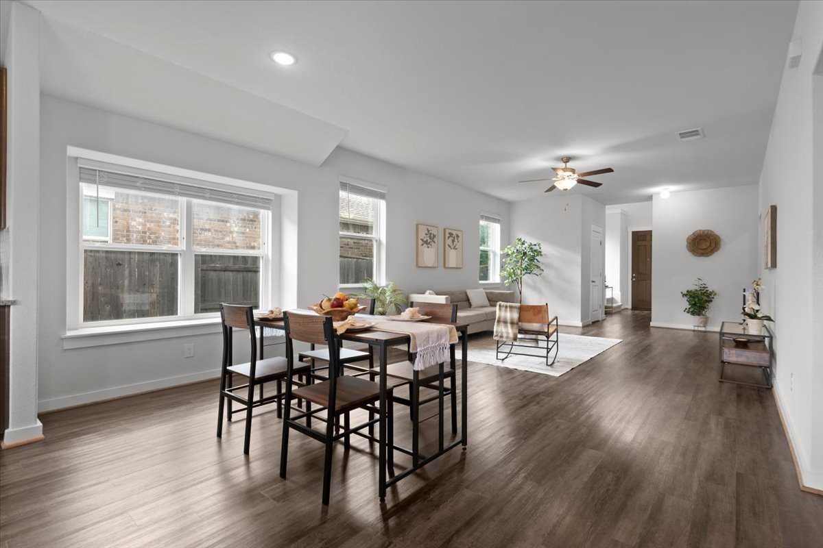 321 Buffalo View Lane Georgetown, TX 78628 - Photo 6 of 29 Bright, welcoming space with vinyl wood flooring, and recessed lighting