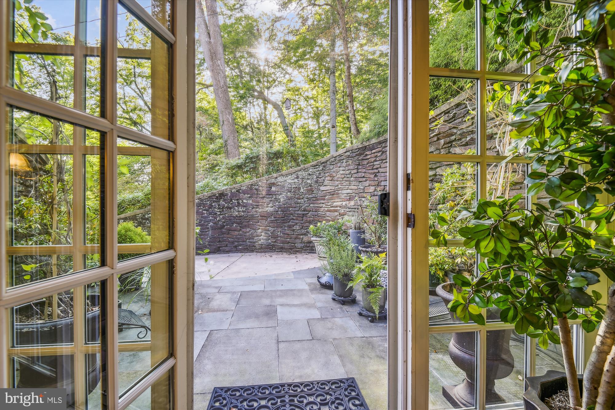 108 Beechdale Road Baltimore, MD 21210 - Photo 41 of 61 French Doors to garden Room Patio