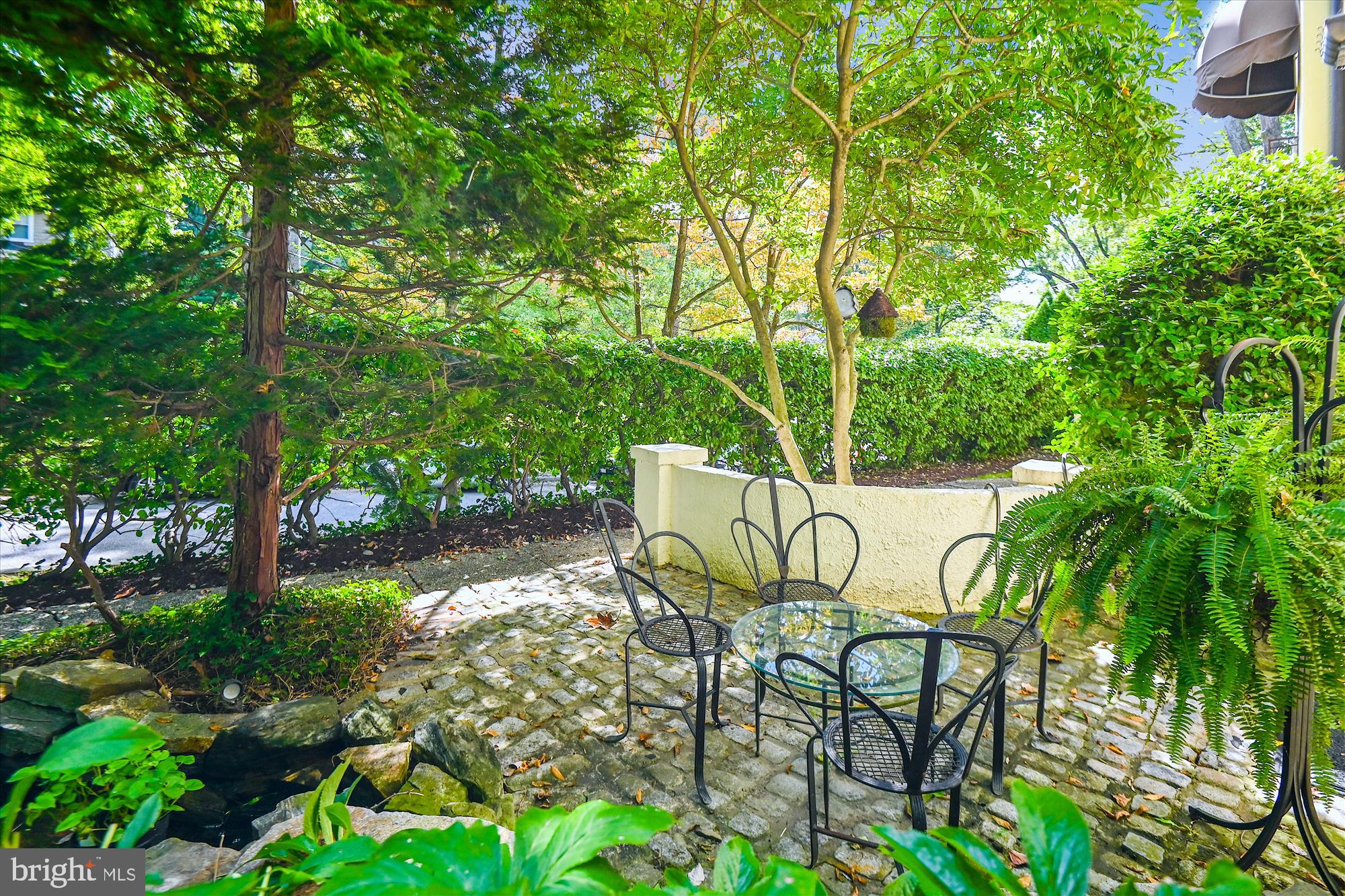 108 Beechdale Road Baltimore, MD 21210 - Photo 46 of 61 Fishpond and patio at Sunroom