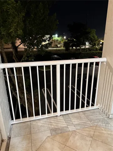 a view of a balcony