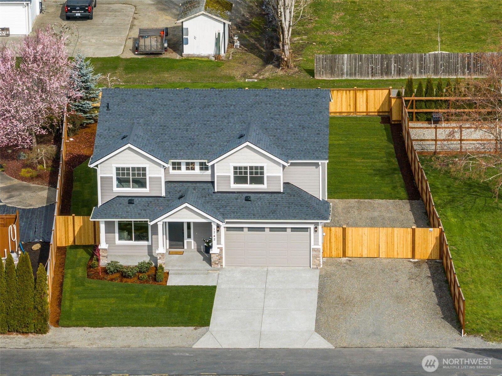 1742 Fieldcrest Place Buckley, WA 98321 - Photo 24 of 27 a aerial view of a house with a yard