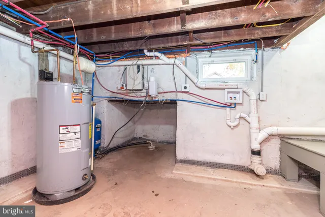 a view of storage and utility room