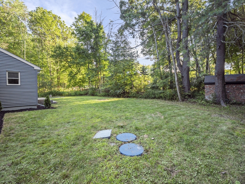 21 Webster Street Andover, MA 01810 - Photo 22 of 24 a view of a backyard with table and chairs and a large tree