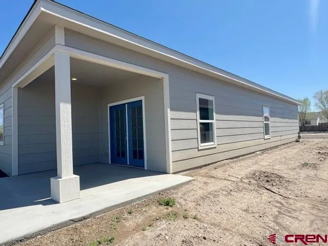 a front view of a house