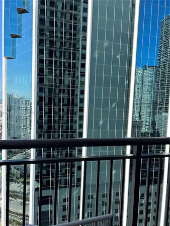 a view of a balcony