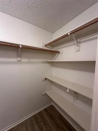 a close up of closet