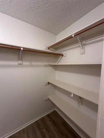 a close up of closet