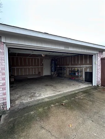 a view of a car garage