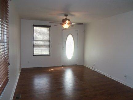 The entire upstairs features gorgeous and gleaming new laminate flooring.  