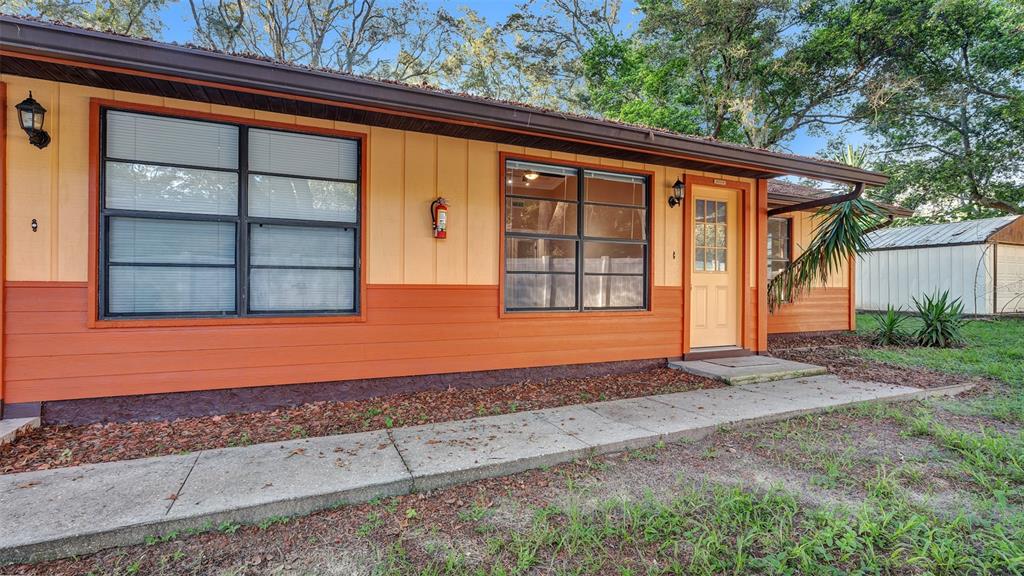 a front view of a house