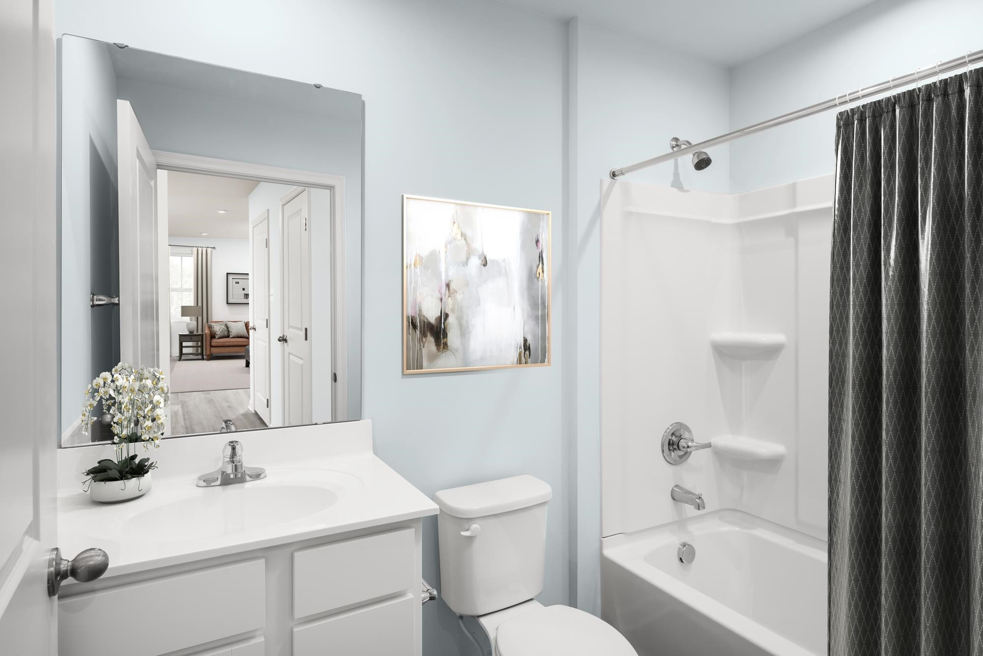 117 Bark Way Angier, NC 27501 - Photo 10 of 13 a bathroom with a sink toilet tub and shower