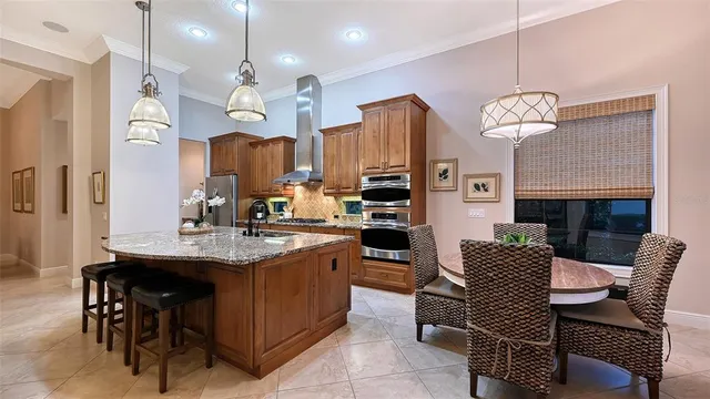 a bedroom with a bed and a lamp