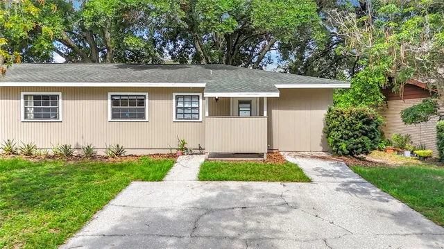 a view of outdoor space yard and front view of a house