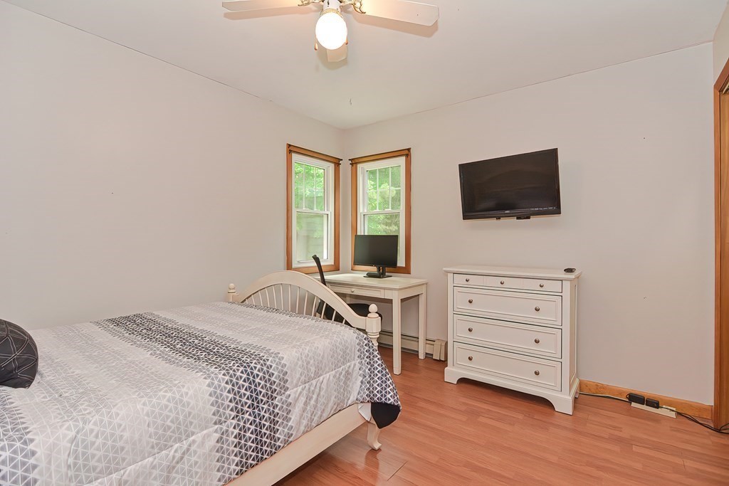 5 Salmon Brook Road Brookfield, MA 01506 - Photo 30 of 37 a bedroom with a bed and a flat screen tv