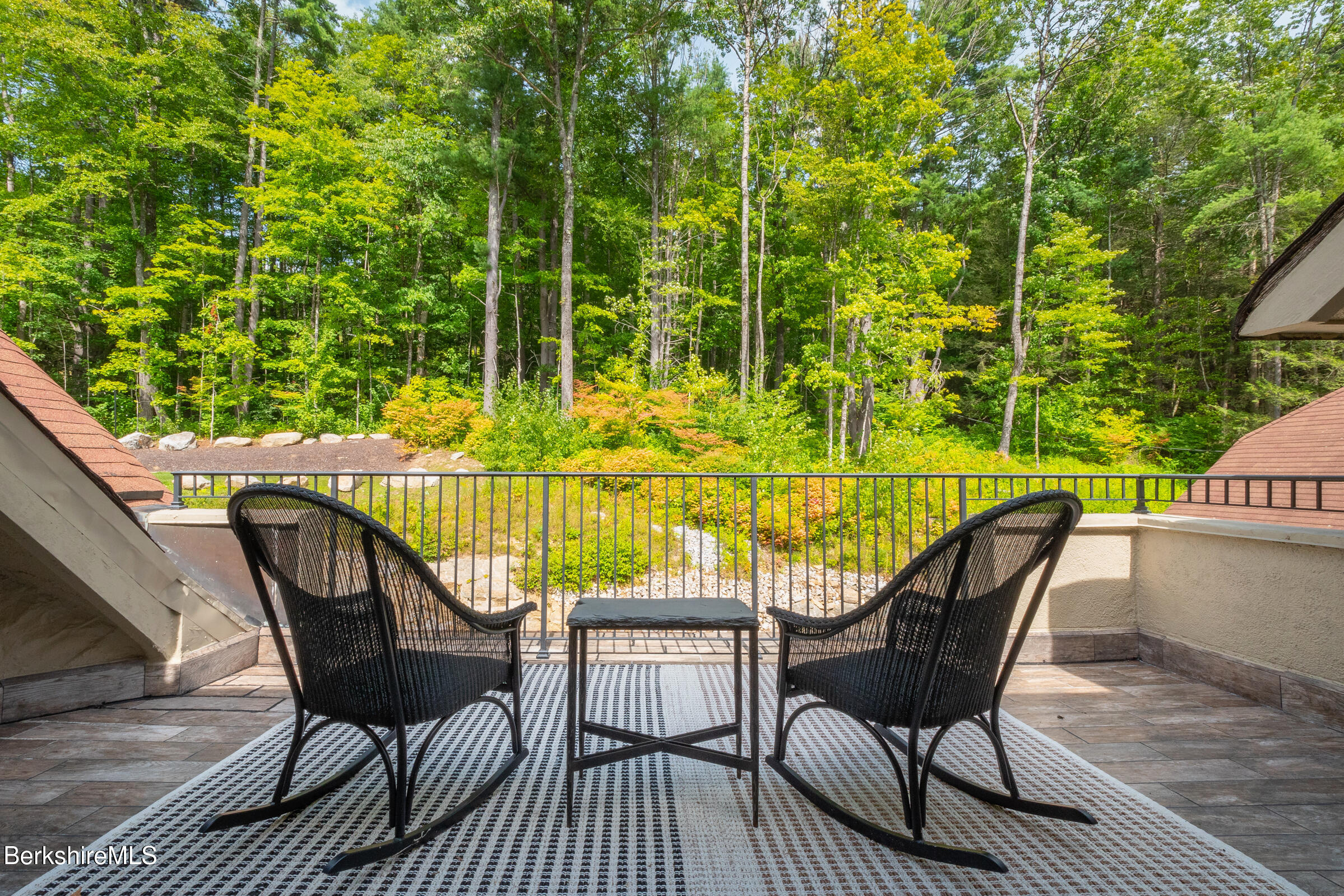 8 Webster Road Tyringham, MA 01264 - Photo 19 of 52 a view of a chairs on the roof deck