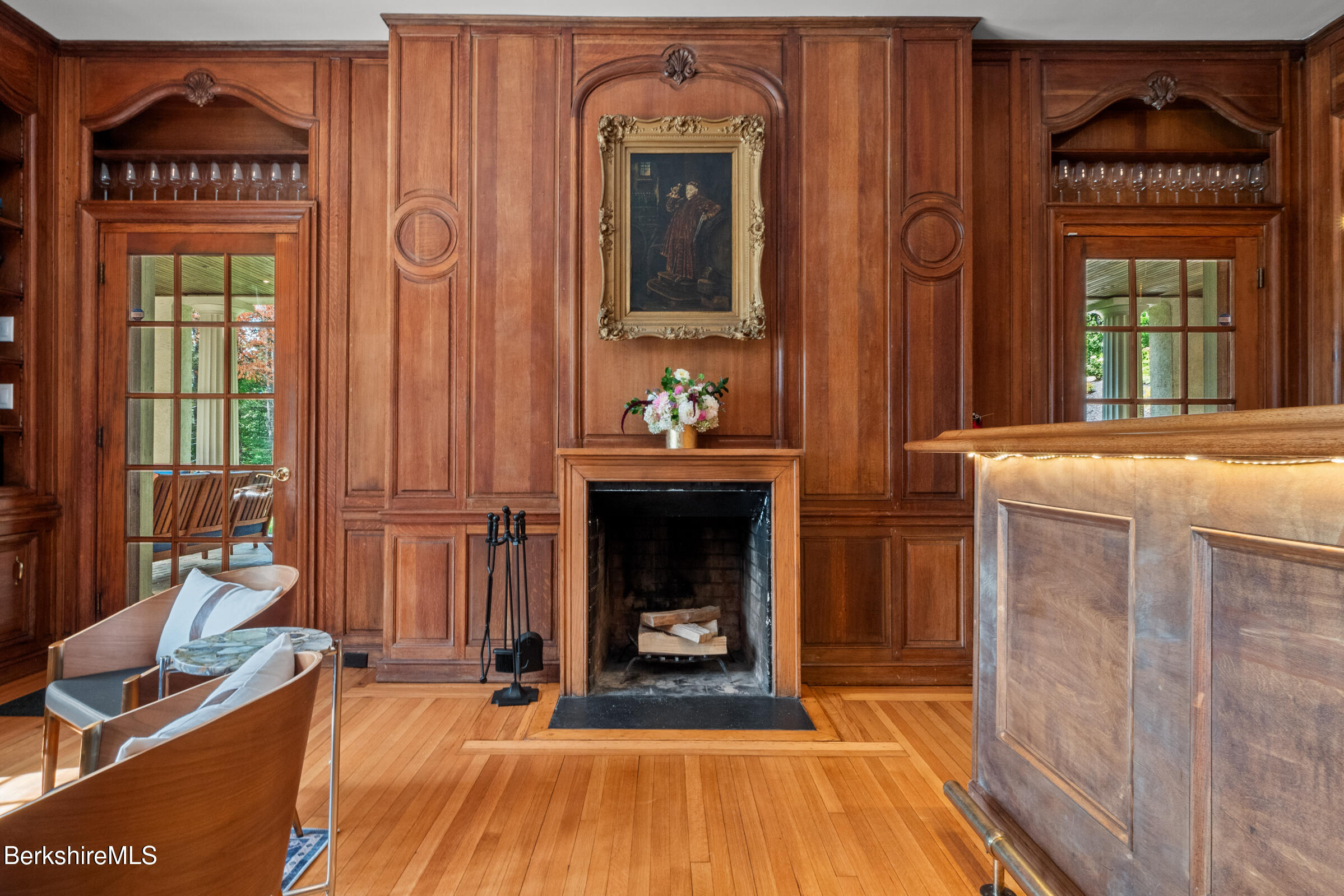 8 Webster Road Tyringham, MA 01264 - Photo 34 of 52 a view of an entryway with a fireplace