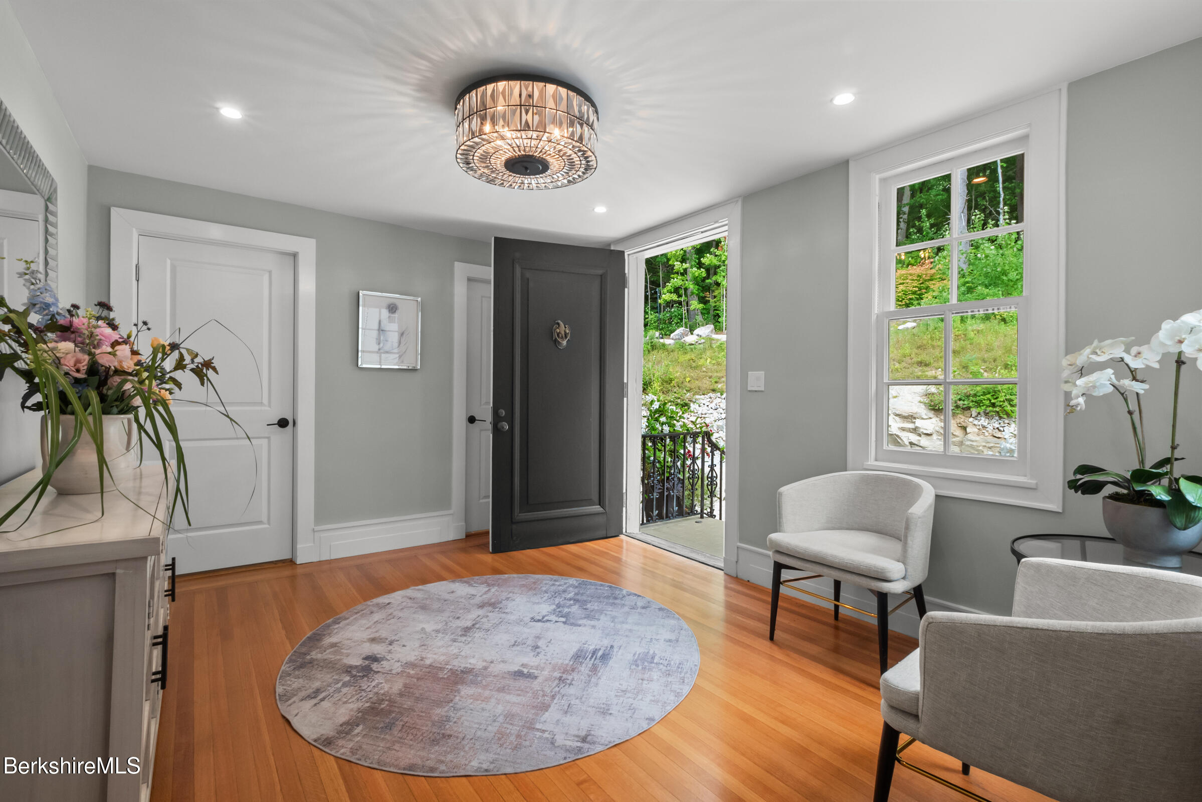 8 Webster Road Tyringham, MA 01264 - Photo 37 of 52 a view of a livingroom with furniture and a potted plant