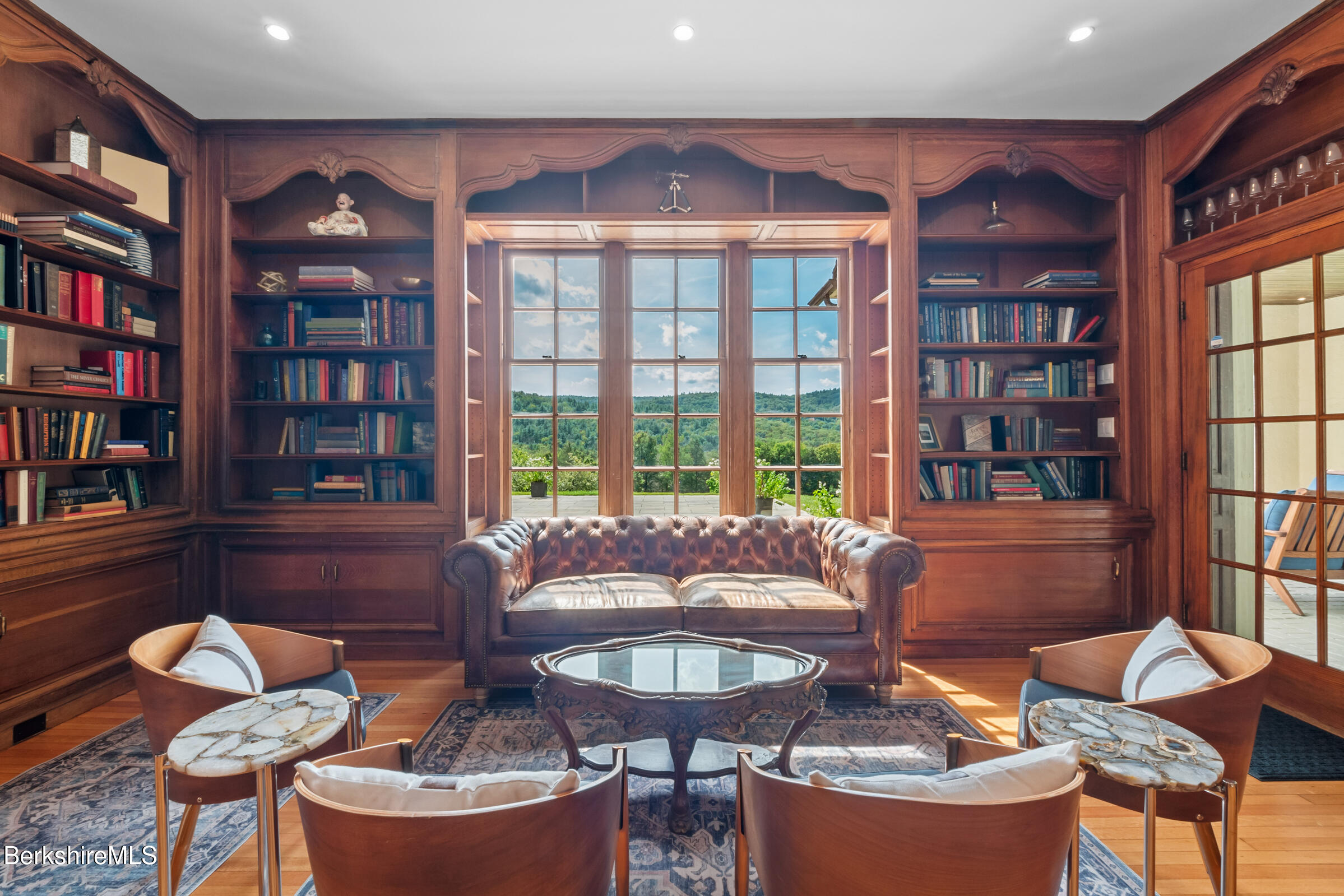 8 Webster Road Tyringham, MA 01264 - Photo 5 of 52 a living room with furniture and a large window