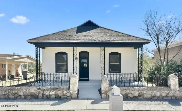 a front view of a house