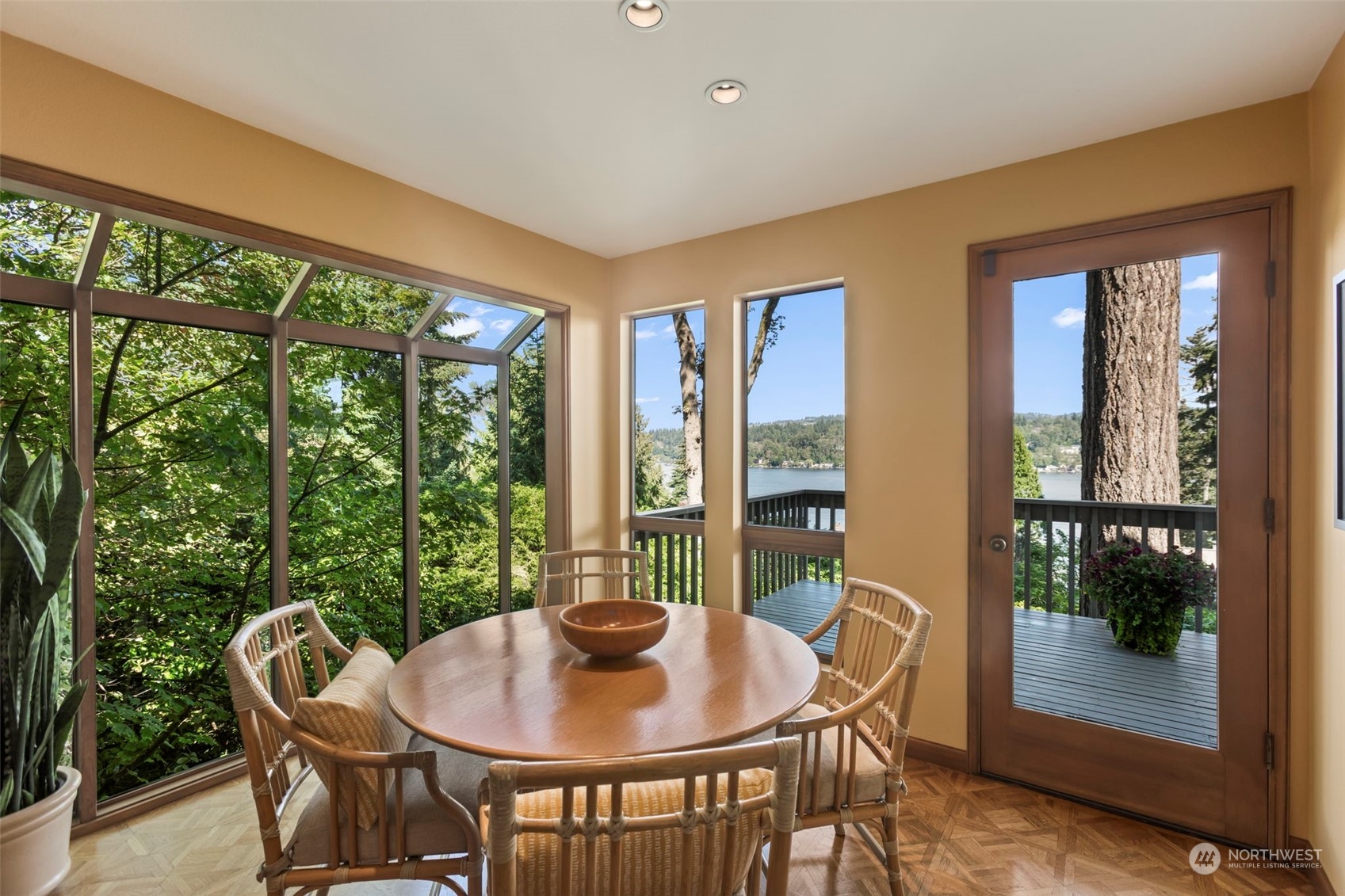 6244 East Mercer Way Mercer Island, WA 98040 - Photo 13 of 40 a dining room with furniture window and outside view