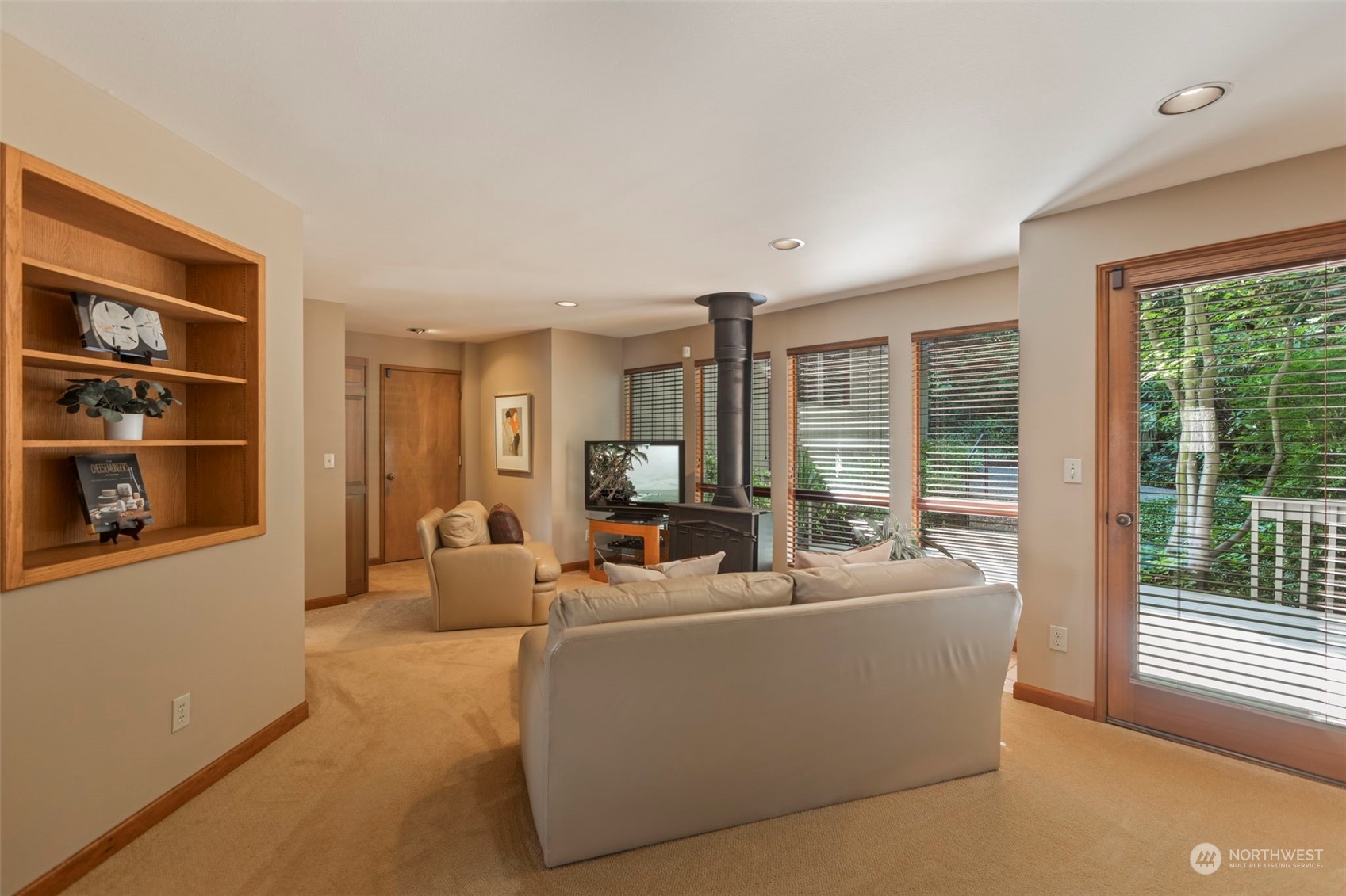 6244 East Mercer Way Mercer Island, WA 98040 - Photo 15 of 40 a living room with furniture and a window