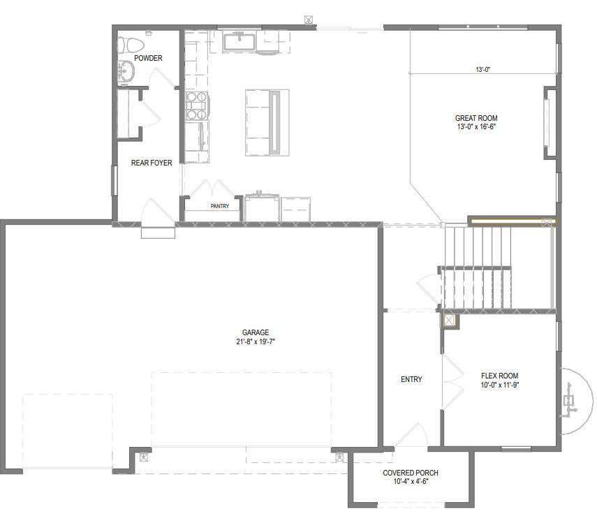 626 Hawks Ridge Road Grafton, WI 53024 - Photo 5 of 6 First Floor Plan
