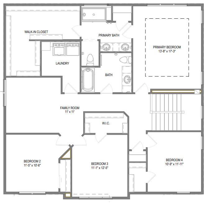 626 Hawks Ridge Road Grafton, WI 53024 - Photo 6 of 6 Second Floor Plan
