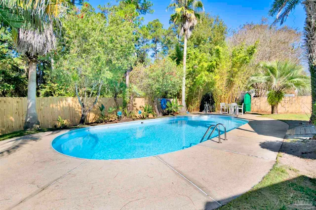 a view of outdoor space yard swimming pool and patio