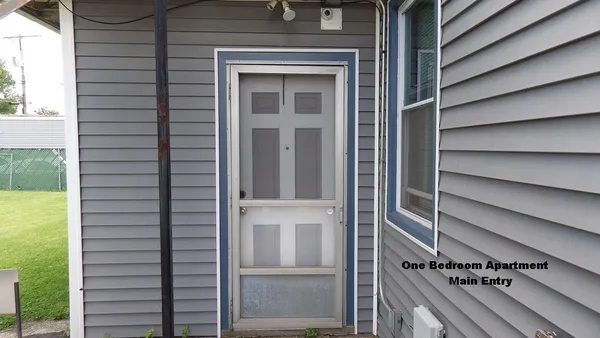 a front view of a house