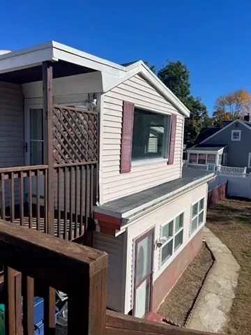 a front view of a house with balcony