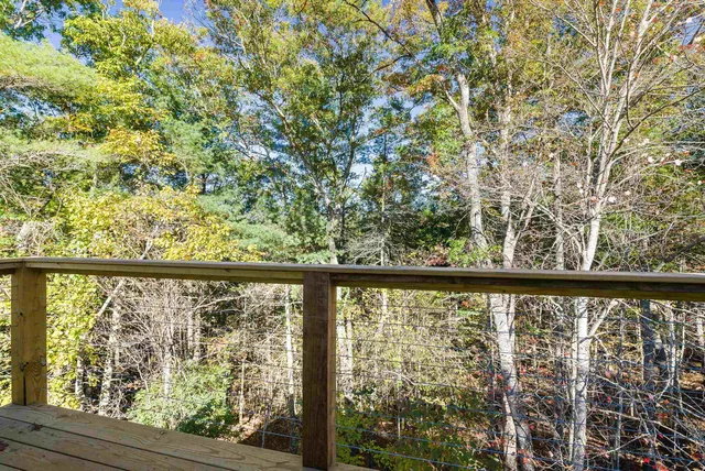 a view of a two chairs in patio