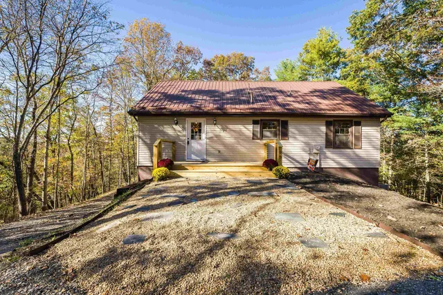 a backyard of a house
