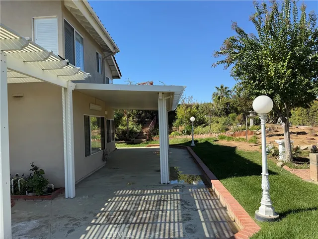 a view of a house with a outdoor space