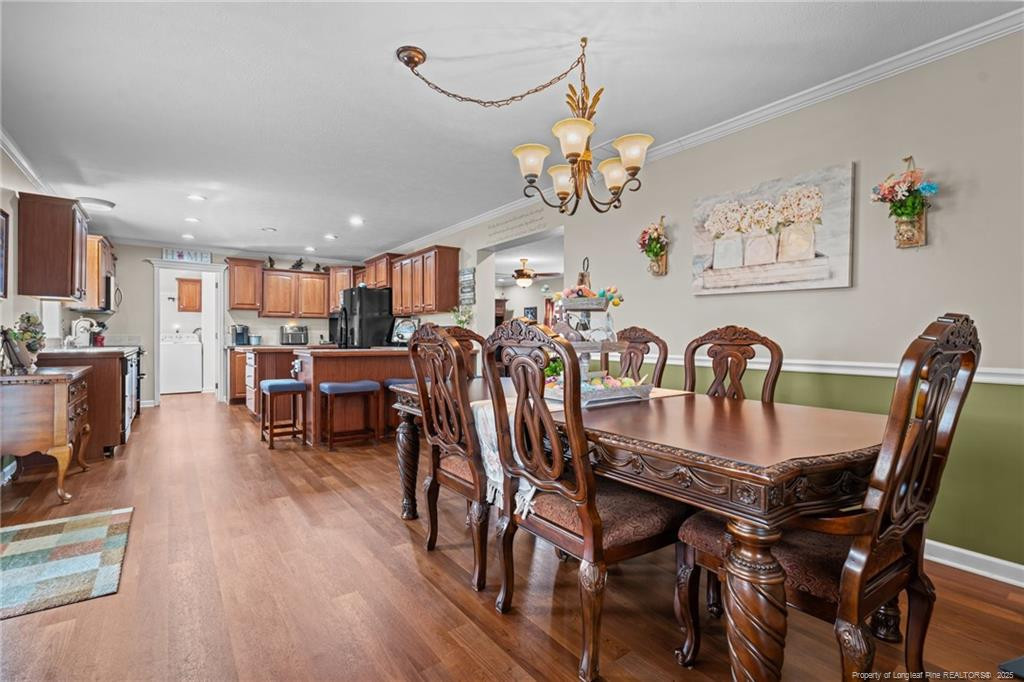 4194 Abattoir Road Angier, NC 27501 - Photo 20 of 50 a view of a dining room with furniture