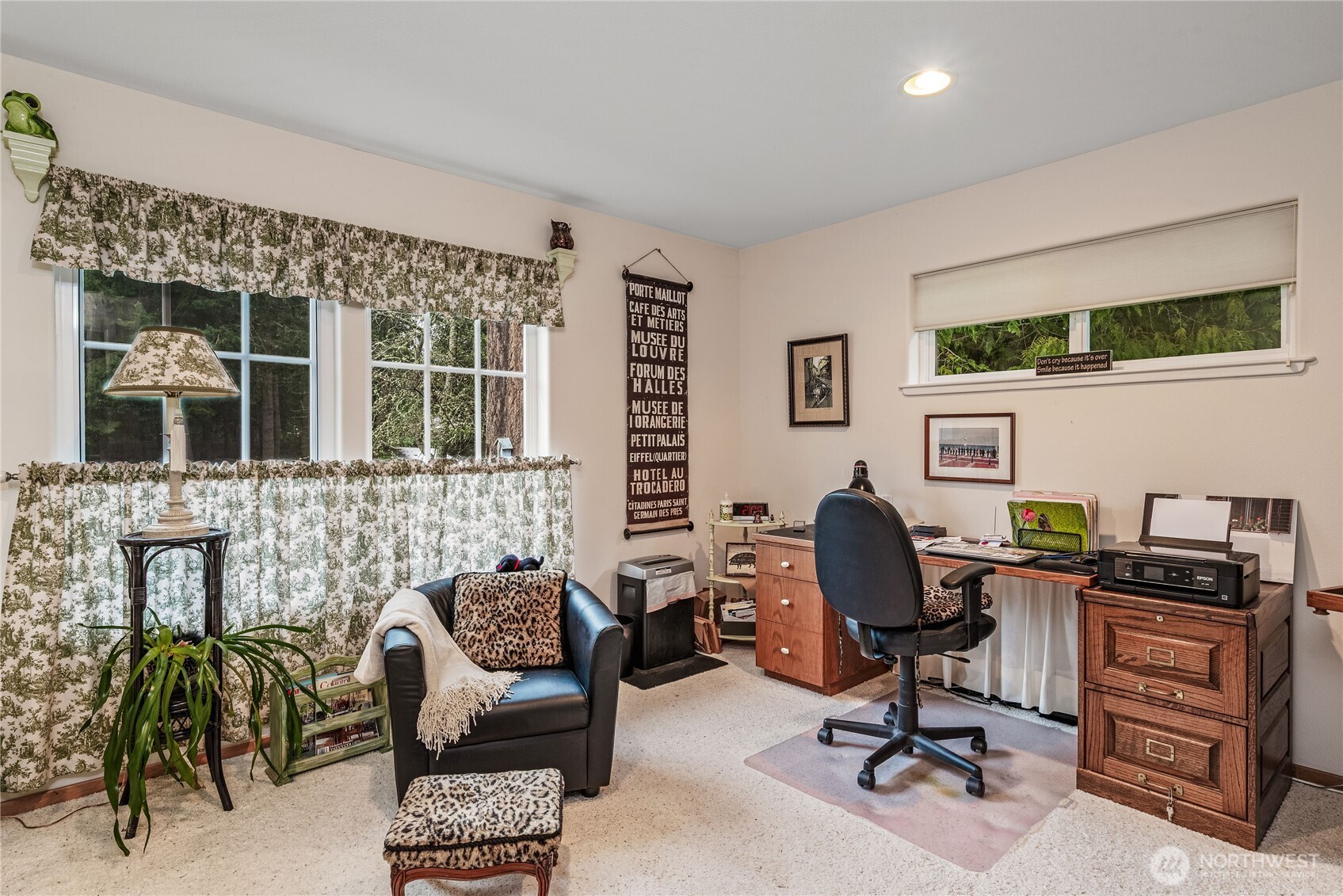 42 Nantucket Place Port Townsend, WA 98368 - Photo 23 of 33 a view of a workspace with furniture and a window