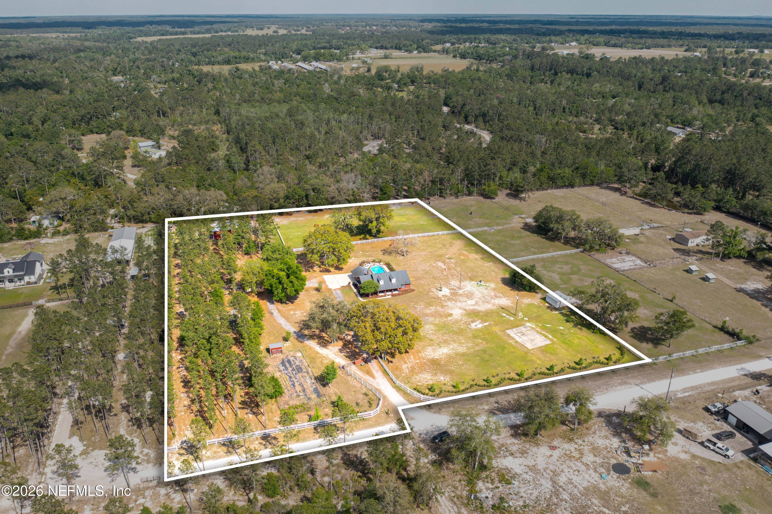 18771 Timberland Road Glen St. Mary, FL 32040 - Photo 55 of 78 18771 Timberland Rd Drone-1 With Propert